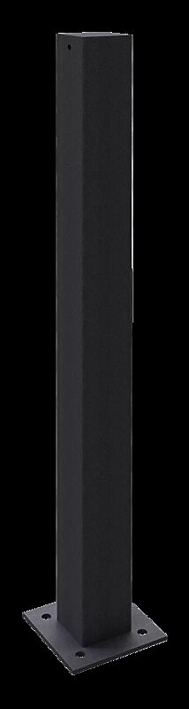 Poller PALENCIA, 80 x 80 mm, zum Aufdübeln, in RAL 7016 anthrazitgrau