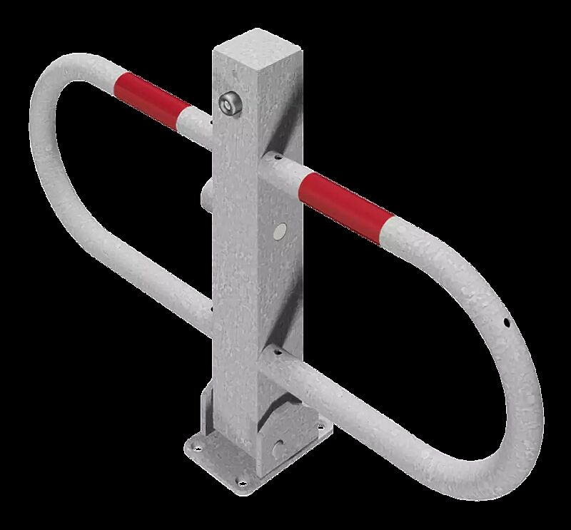 Parkbügel GREZ, feuerverzinkt, mit Dreikantschloss