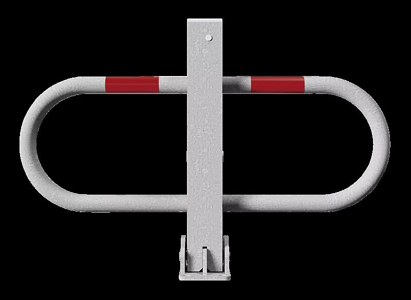 Parkbügel GREZ, feuerverzinkt, mit Profilzylinderschloss