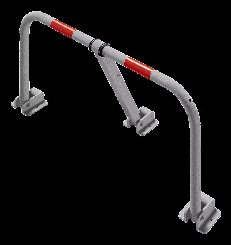 Parkbügel CENVES, mit Profilzylinderschloss, ohne Bodenplatte