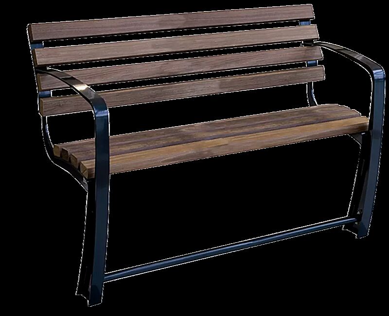 Seniorenbank SENIOR mit Rückenlehne, 2-Sitzer, mit 2 Armlehnen