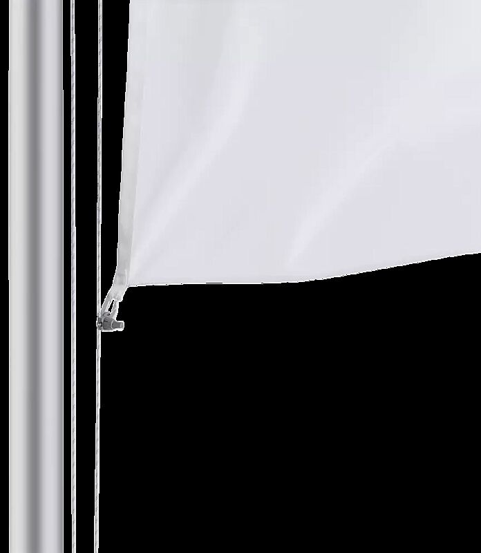 Fahnentuchbefestigung