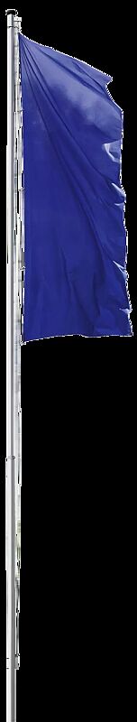 Kompakter Aluminium-Fahnenmast SYSTEM Höhe über Flur 10 m