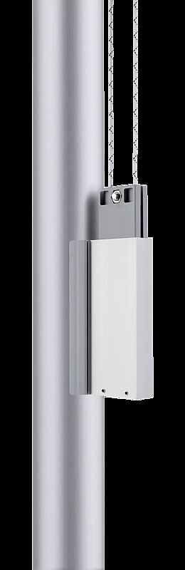 Detail: aussenliegende Hissvorrichtung