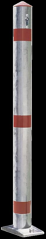 Sperrpfosten GIRONA zum Aufdübeln, kippbar, Ø 76 mm