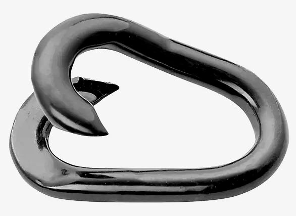 Verbindungsglieder zum Zusammenklemmen RAL 7021 schwarzgrau, 5 x 23 mm