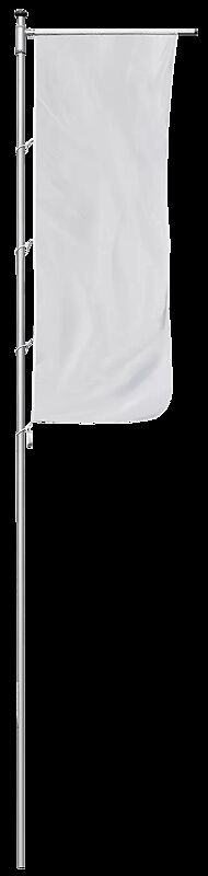 Zylindrischer Aluminium-Fahnenmast PRESENT Höhe über Flur 7 m, Ø 75 mm