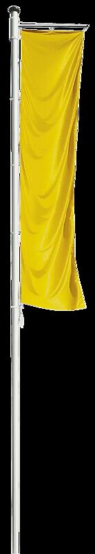 Zylindrischer Aluminium-Fahnenmast CONCEPT Höhe über Flur 6 m, Ø 75 mm