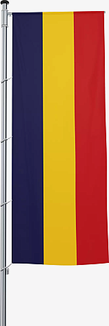 Fahnentuch RUMÄNIEN, Auslegerflagge