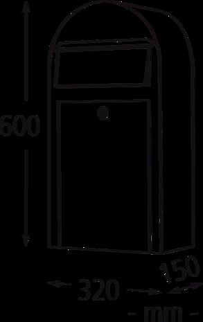 Briefkasten BOBI SLIM, Einzelkasten