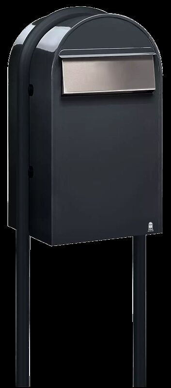 Briefkasten BOBI GRANDE B mit Bogenständer, in RAL 7016 anthrazitgrau