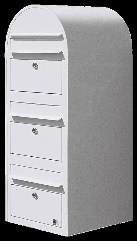 Briefkasten BOBI TRIO - aus Stahl, feuerverzinkt und pulverbeschichtet