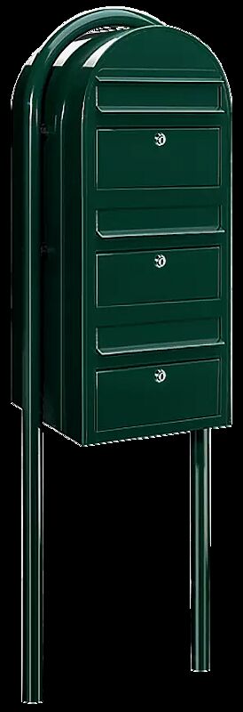 Briefkasten BOBI TRIO - aus Stahl, feuerverzinkt und pulverbeschichtet