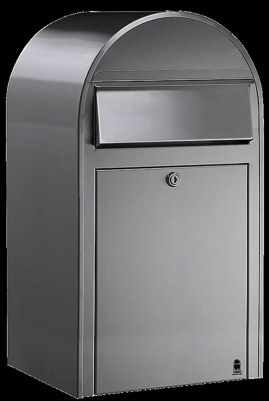 Briefkasten BOBI GRANDE aus Edelstahl V2A, geschliffen Korn 180