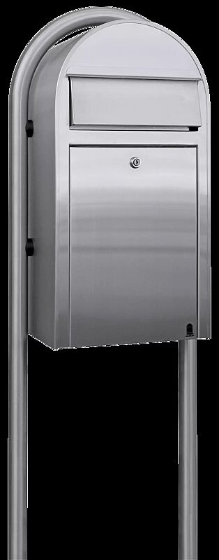 Briefkasten BOBI GRANDE aus Edelstahl V2A, geschliffen Korn 180
