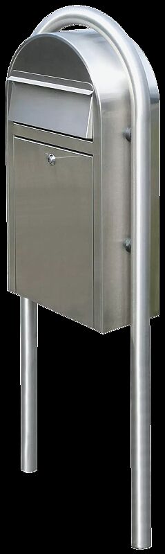 Briefkasten BOBI GRANDE S aus Edelstahl V2A, geschliffen Korn 180