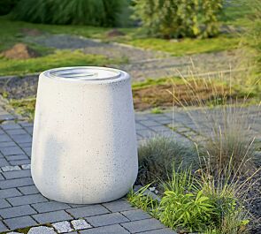 Abfallbehälter KOBE aus Beton, sandgestrahlt