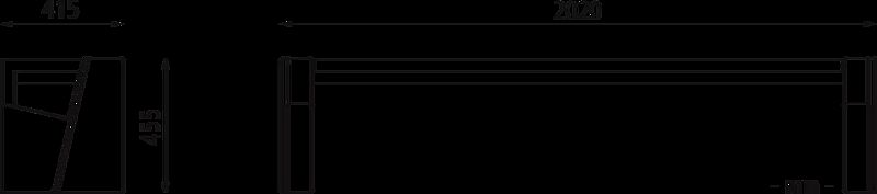 Sitzbank INTAL ohne Rückenlehne