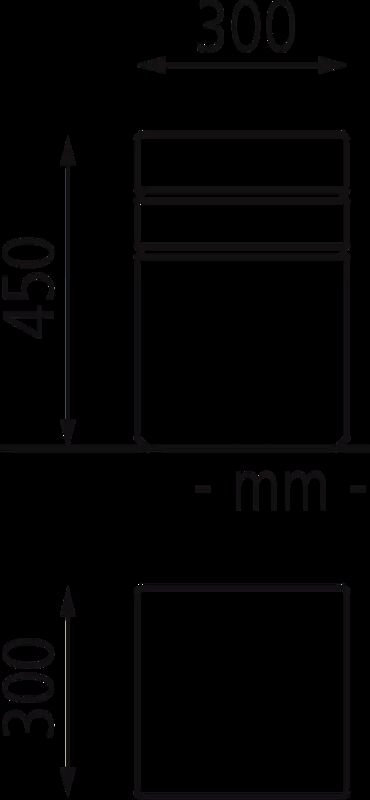 Poller BRNO Beton sandgestrahlt, Höhe 450 mm