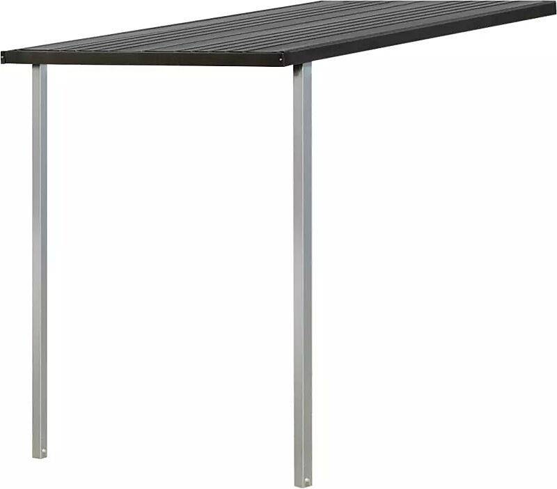 Seitendach in dunkelgrau-metallic