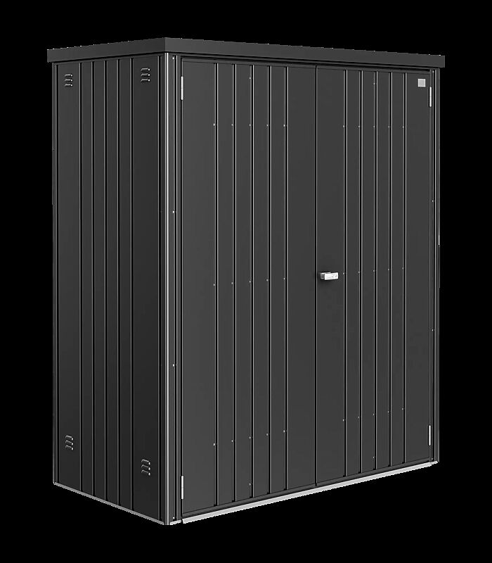 Geräteschrank NEUFELDEN, Modell 150, in dunkelgrau-metallic