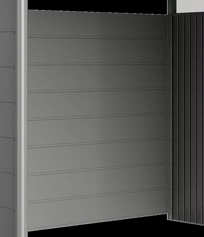 Rückwand für Gerätehaus HighLine® - Modell 2-5, quarzgrau-metallic