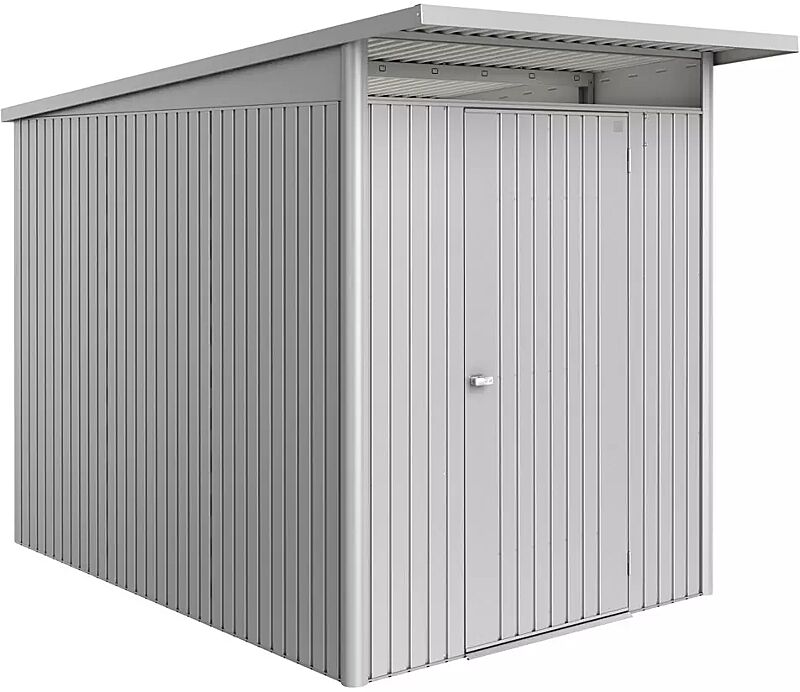 Gerätehaus AVANTGARDE®ECO, Größe A3, in silber-metallic, mit Einflügeltür