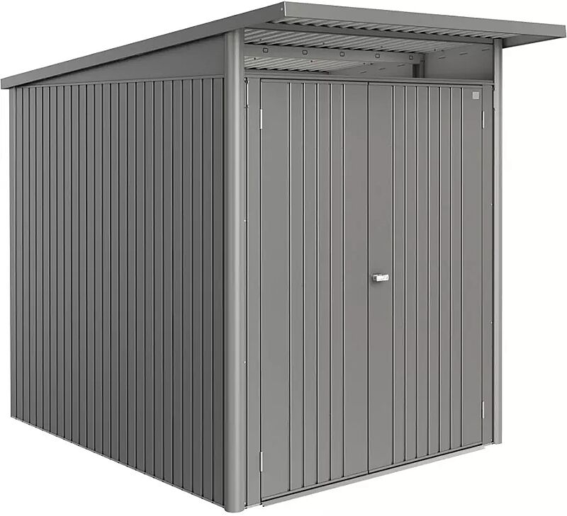 Gerätehaus AVANTGARDE®ECO, Größe A2, quarzgrau-metallic, mit Doppelflügeltür