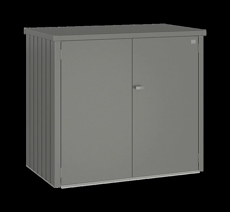 Müllbehälterschrank ALEX® DUO in quarzgrau-metallic