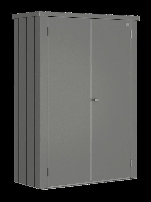 Geräteschrank ROMEO®, Modellgröße M HIGH, in quarzgrau-metallic