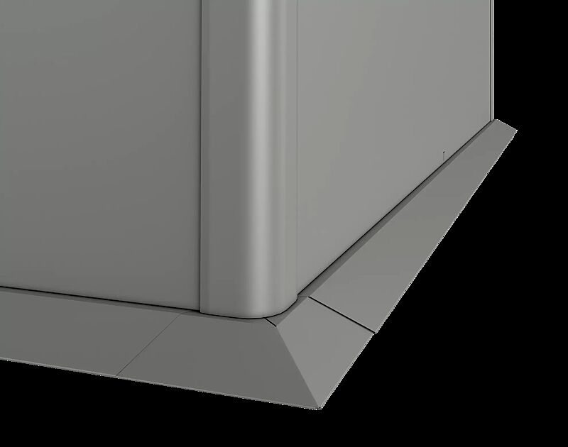 Mähkante für Hochbeet X-DESIGN, B x T 2000 mm x 1000 mm, in quarzgrau-metallic