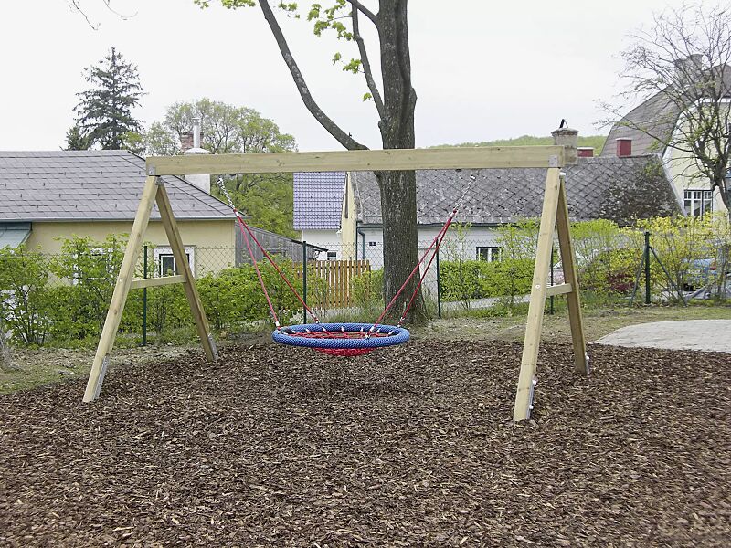 Nestschaukel STERNTALER, Schaukelsitz-Umwicklungstau in blau (Sonderausführung)