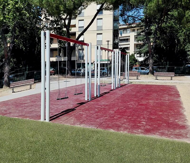 Doppelschaukel BARNY mit jeweils 2 Standard-Sicherheitsschaukelsitzen