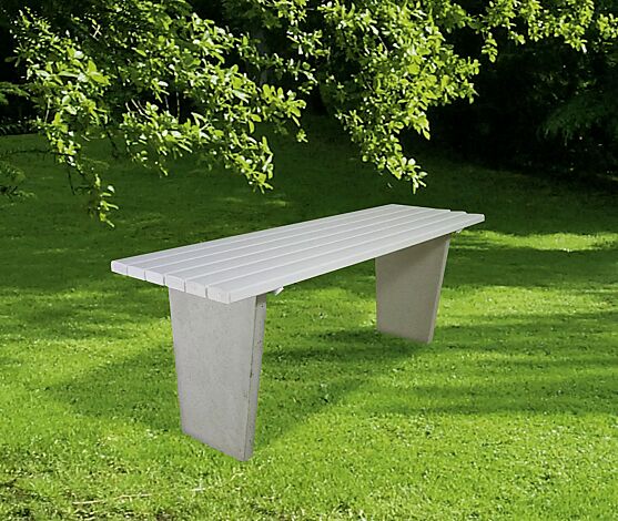 Tisch GENOVA mit PVC-Leisten (Holzeinlage) in weiß