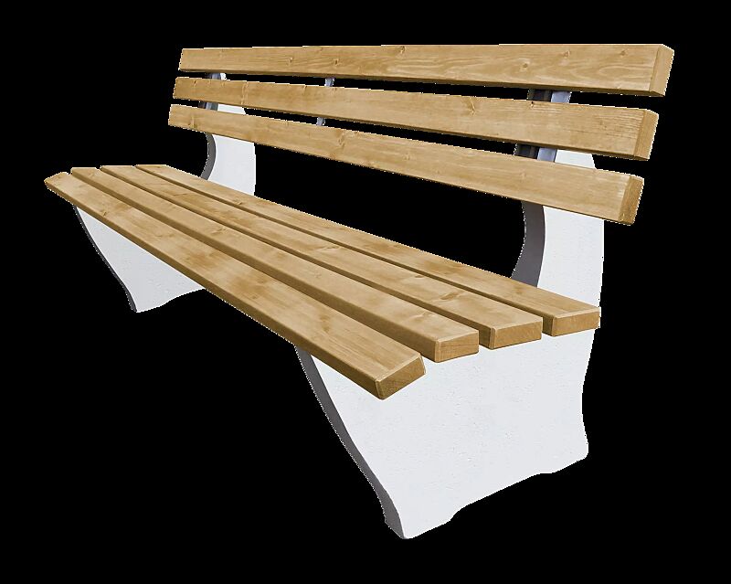 Sitzbank CATANIA mit Fichtenholzbelattung, lasiert