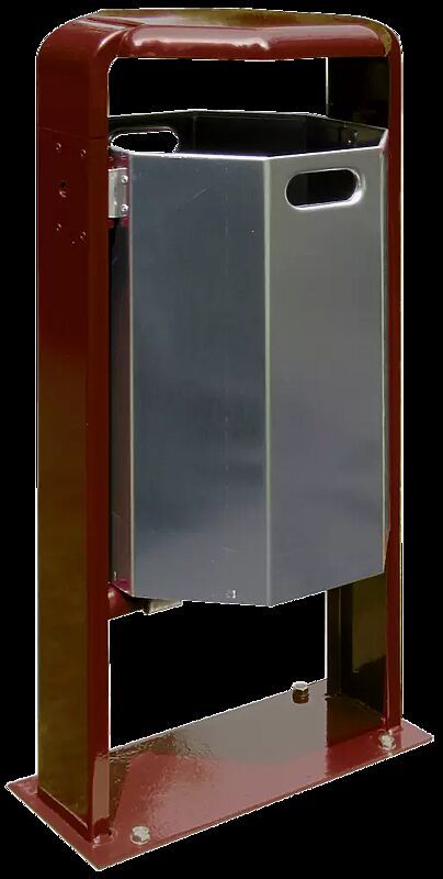 Abfallbehälter COVENTRY aus Aluminium und Stahl