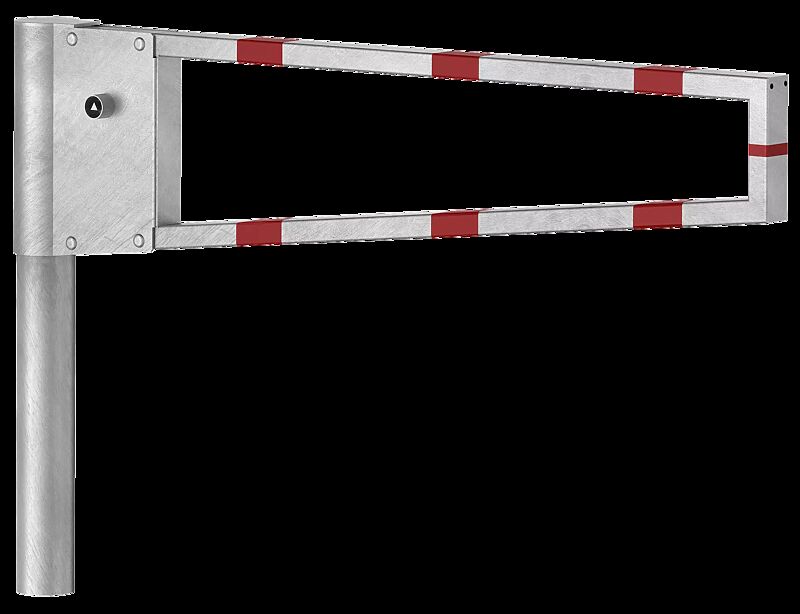 Wegesperre RAAHE, Sperrbreite 1,5 m, feuerverzinkt mit roten Reflexstreifen