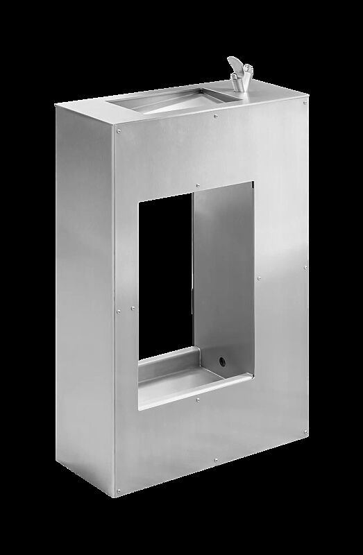 Trinkbrunnen LURAS mit Hundetrinkschale, aus Edelstahl