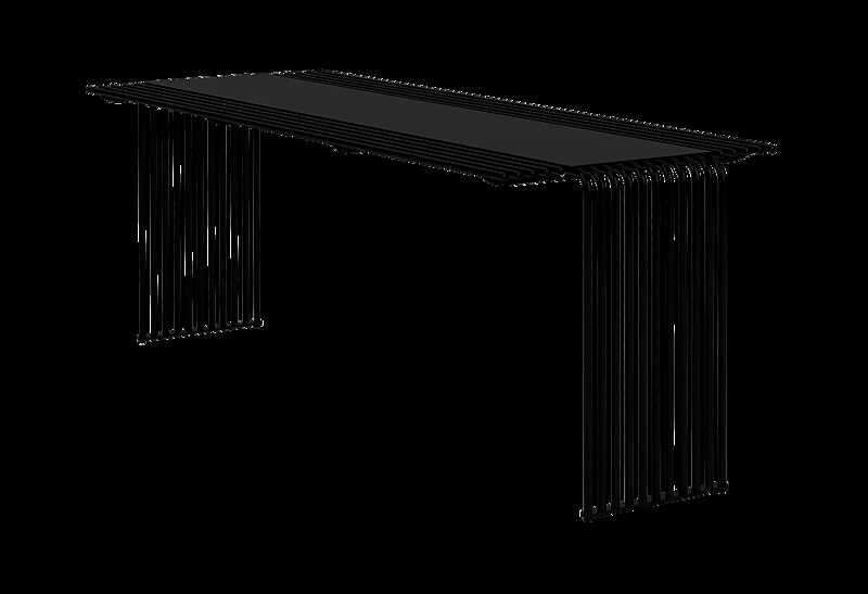 Tisch ANZIO in RAL 9005 tiefschwarz