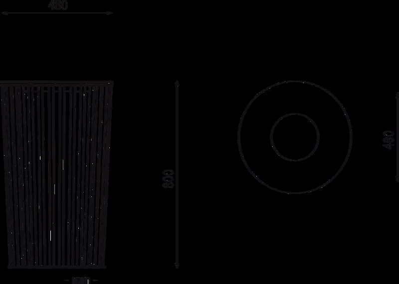 Abfallbehälter ANZIO aus Edelstahl