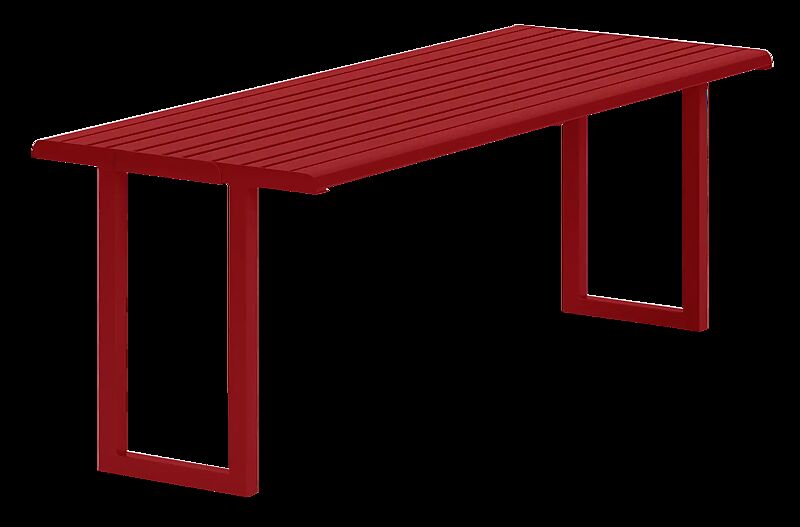 Tisch MANTUA in RAL 3000 feuerrot