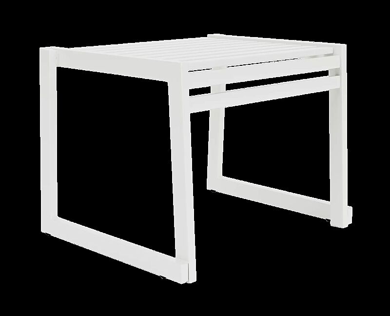 Sitz CORTINA ohne Rückenlehne, zum freien Aufstellen, in RAL 9003 signalweiß