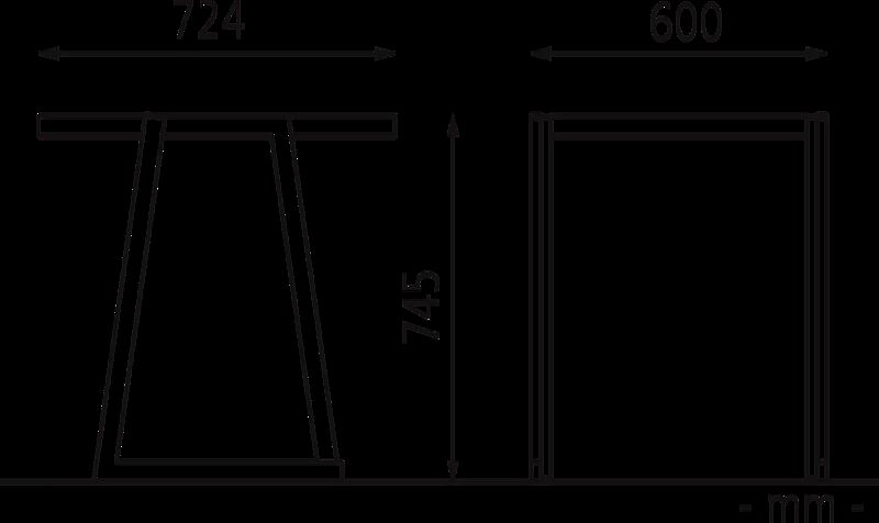 Tisch CORTINA mit Aluminiumauflage