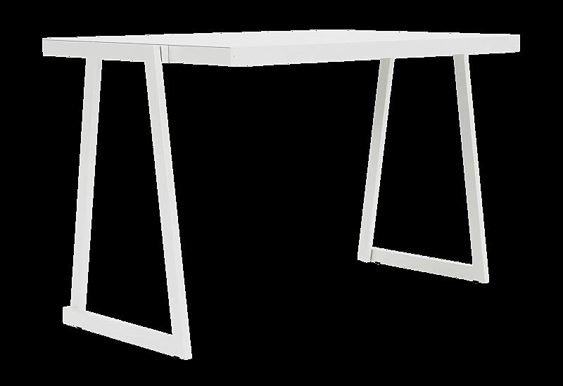 Tisch CORTINA, rechteckig, Breite 1200 mm, zum freien Aufstellen, in RAL 9003 signalweiß