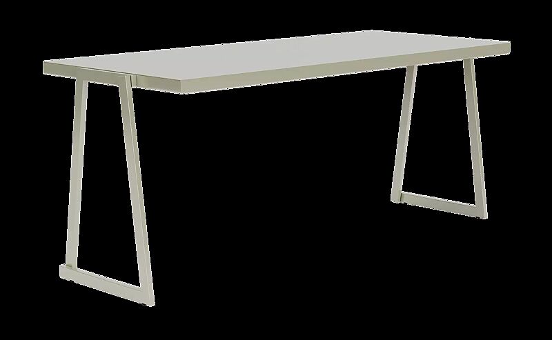 Tisch CORTINA, rechteckig, Breite 1800 mm, zum freien Aufstellen, in RAL 7032 kieselgrau