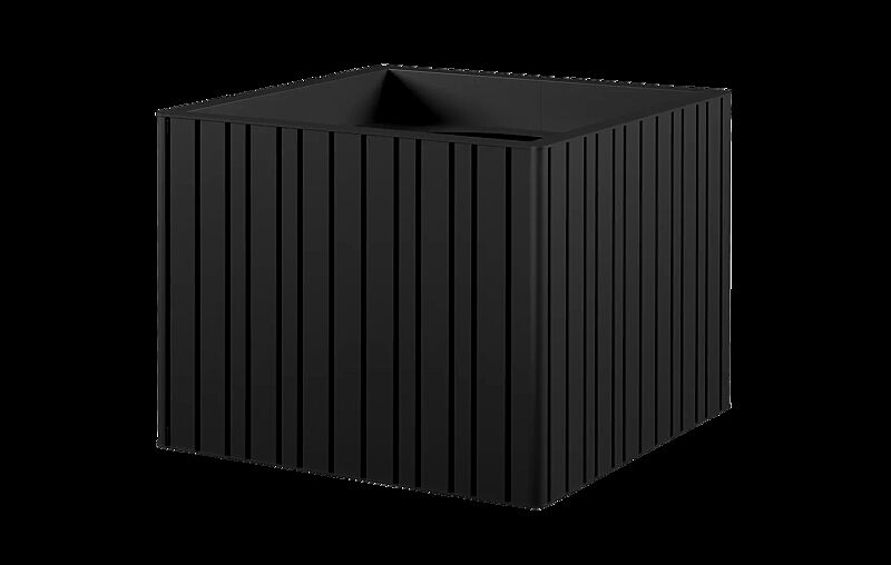 Pflanzbehälter MANTUA, 210 Liter, in RAL 9005 tiefschwarz