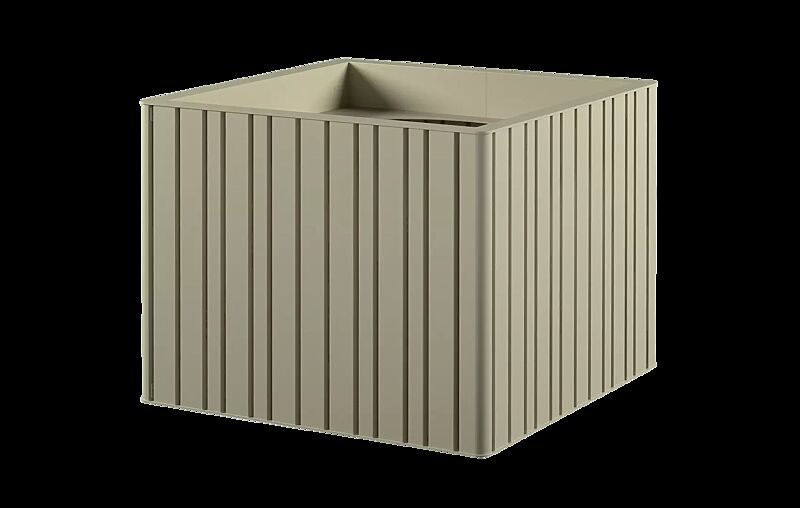 Pflanzbehälter MANTUA, 210 Liter, in RAL 7032 kieselgrau