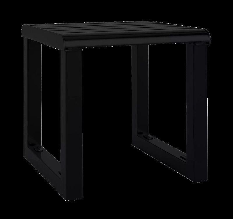 Sitz MANTUA ohne Rückenlehne, in RAL 9005 tiefschwarz