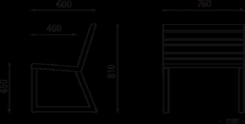 Sitz MANTUA mit Rückenlehne