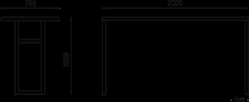 Stehtisch MANTUA mit Aluminium in Holzoptik